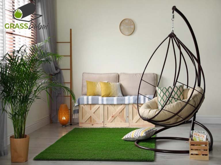 balcony grass carpet in Dubai